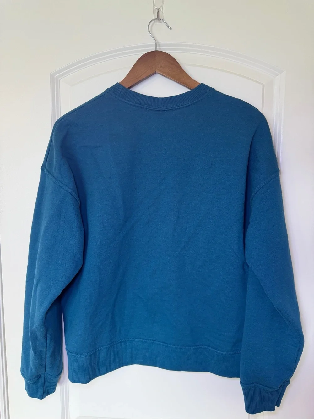 Champion Fleece Crewneck Sweatshirt Teal SZ M Unisex 🚩